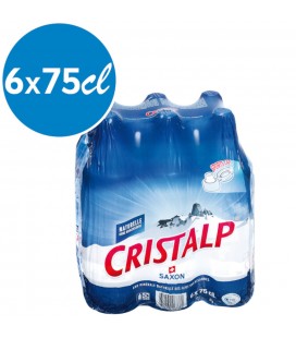 Cristalp Eau minérale non gazéifiée 6x75cl