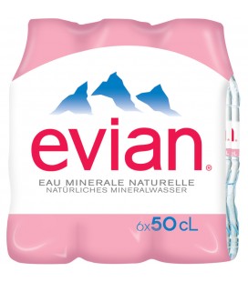 evian Eau minérale non gazeuse 6x50cl